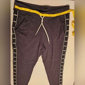 PINK Victoria's Secret Charcoal Joggers with Logo Trim